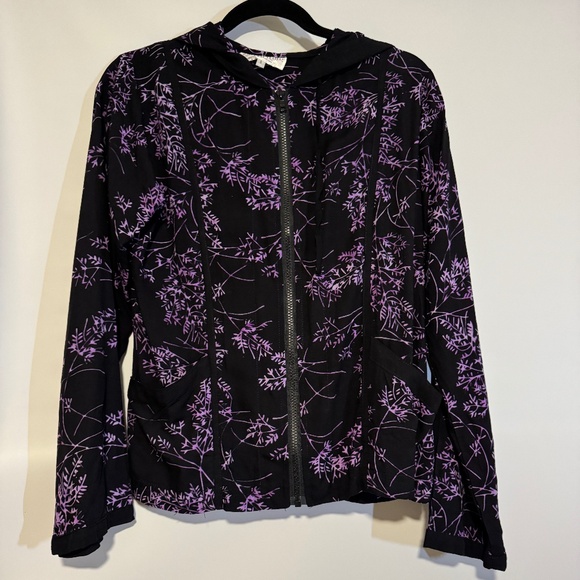 NEW Eagle Ray Traders Hoodie Jacket - Small (black/purple) - Picture 1 of 11